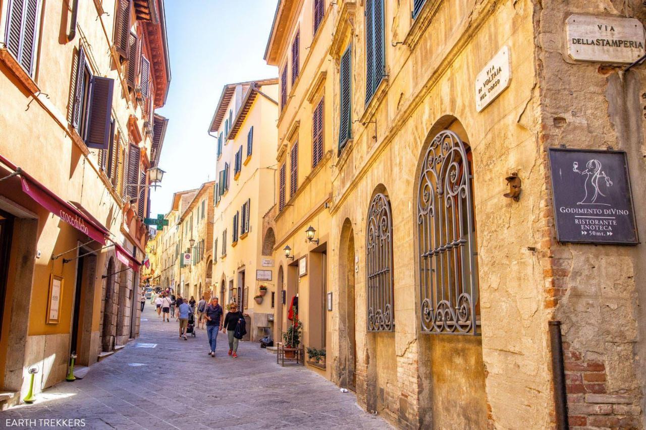 Il Palco Montepulciano, Vista Incredibile, 150Mt Da Piazza Grande Apartman Kültér fotó