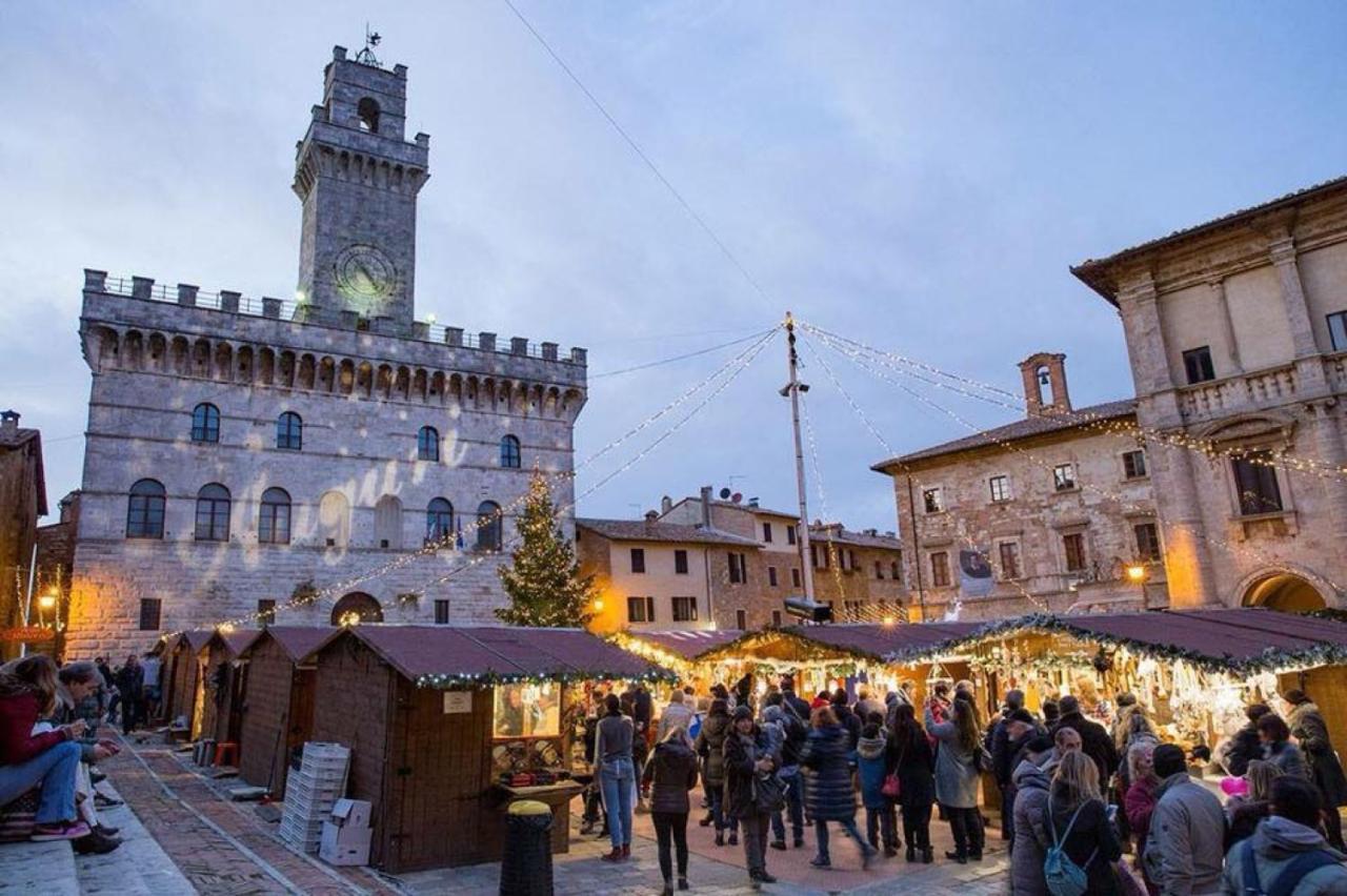 Il Palco Montepulciano, Vista Incredibile, 150Mt Da Piazza Grande Apartman Kültér fotó